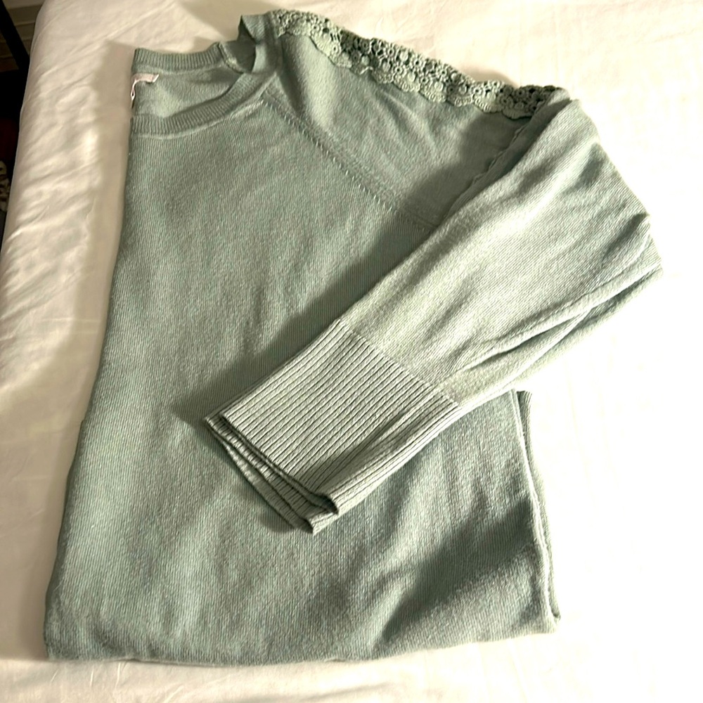 Green LC sweater 1X